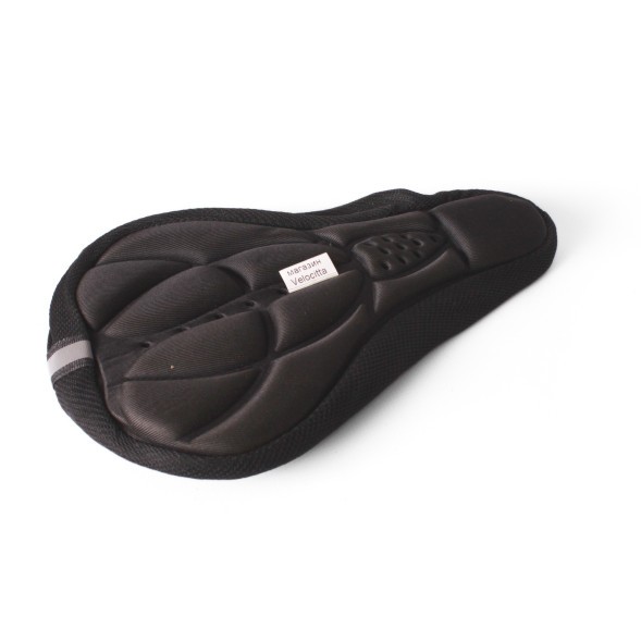 Накладка на седло, гелевая, 175x285 мм, черный