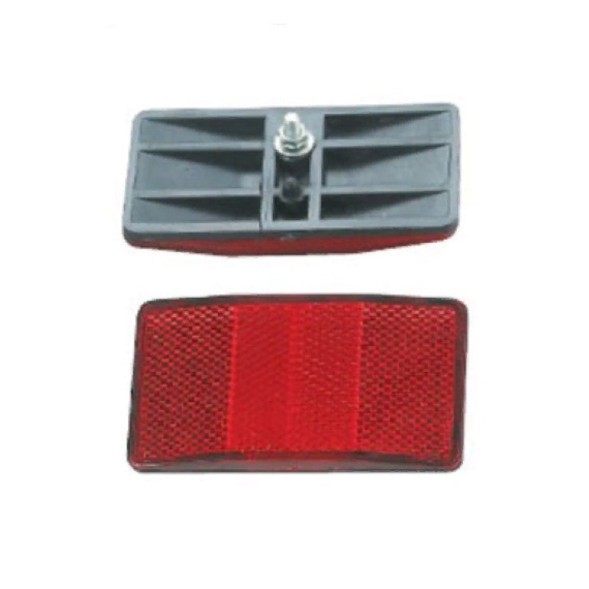 Отражатель задний Hualong HL-R09, красный, пластик