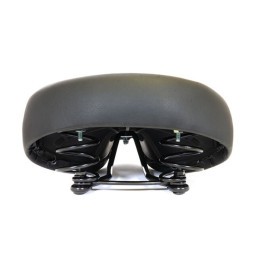 Седло велосипедное Hongfei HF-AZ-5021-0-BK, 250x215 мм, Comfort, пружинное, Black
