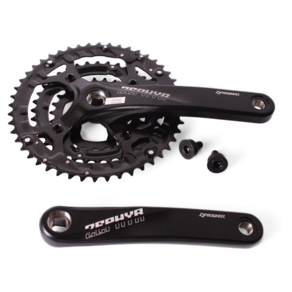 Система велосипедная Prowheel ZEPHYR-701, шатун 175 мм, 48/36/26T, под квадрат, с болтами, алюминий, без защиты