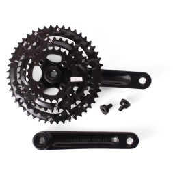 Система велосипедная Prowheel ZEPHYR-701, шатун 175 мм, 48/36/26T, под квадрат, с болтами, алюминий, без защиты