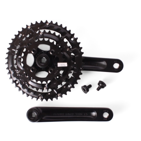 Система велосипедная Prowheel ZEPHYR-701, шатун 175 мм, 48/36/26T, под квадрат, с болтами, алюминий, без защиты