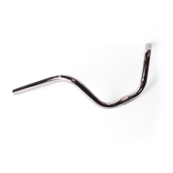 Руль для дорожных велосипедов CB-1031, 620 мм, Ø 22,2 мм, подъем 80 мм, сталь, серебристый