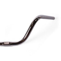 Руль для дорожных велосипедов CB-1031, 620 мм, Ø 22,2 мм, подъем 80 мм, сталь, серебристый