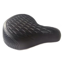 Седло велосипедное Hongfei HF-AZ-6058, 265х220 мм, Comfort, с замком, черный