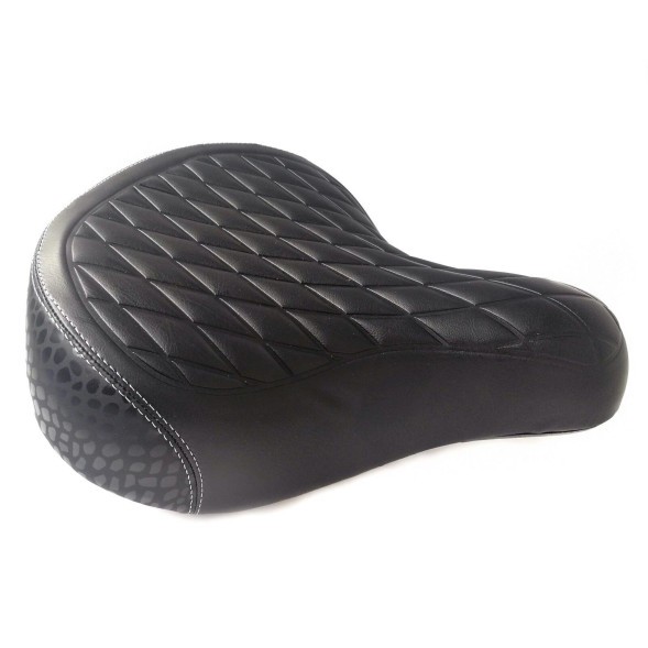 Седло велосипедное Hongfei HF-AZ-6058, 265х220 мм, Comfort, с замком, черный