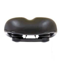 Седло велосипедное Hongfei HF-AZ-018A-0-BK, 250x215 мм, комфорт, эластомерное, б/уп.