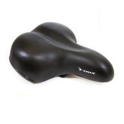 Седло велосипедное Hongfei HF-AZ-018A-0-BK, 250x215 мм, комфорт, эластомерное, б/уп.