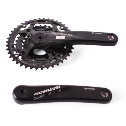 Система шатунов велосипедная Prowheel ZEPHYR-601, 170 мм, 42/32/24 зубьев, квадрат, с болтами, алюминиевые, без защиты