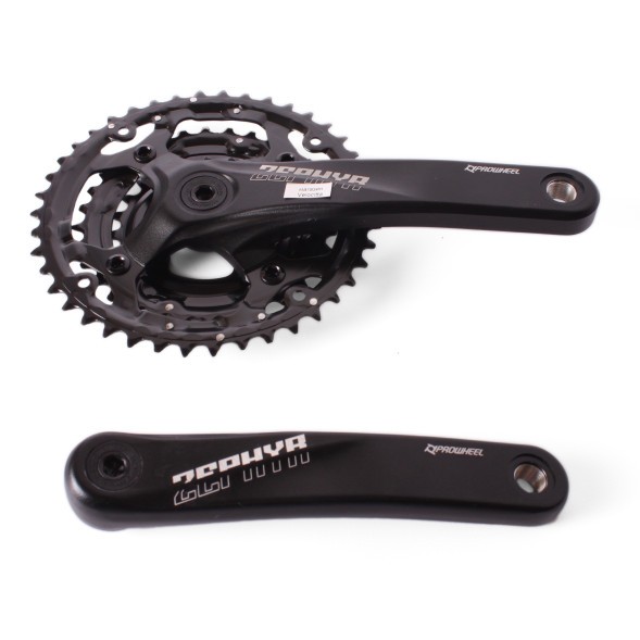 Система шатунов велосипедная Prowheel ZEPHYR-601, 170 мм, 42/32/24 зубьев, квадрат, с болтами, алюминиевые, без защиты