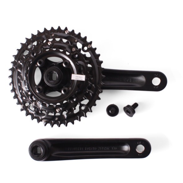 Система шатунов велосипедная Prowheel ZEPHYR-601, 170 мм, 42/32/24 зубьев, квадрат, с болтами, алюминиевые, без защиты