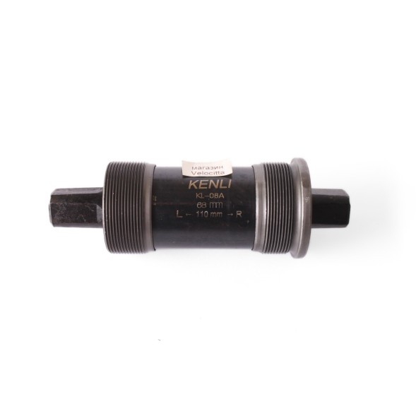 Каретка велосипедная Kenli KL-08A, под квадрат, 68/110 мм, сталь