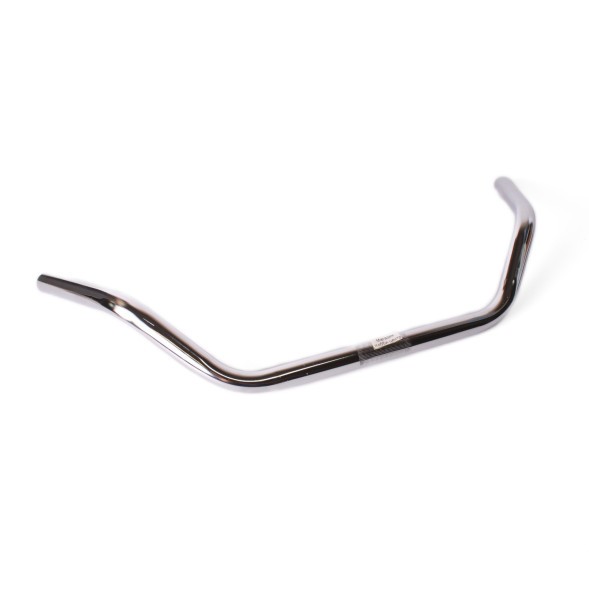 Руль для дорожных велосипедов CB-1036, 580 мм, Ø 22,2 мм, подъем 80 мм, сталь, изогнутый, хром