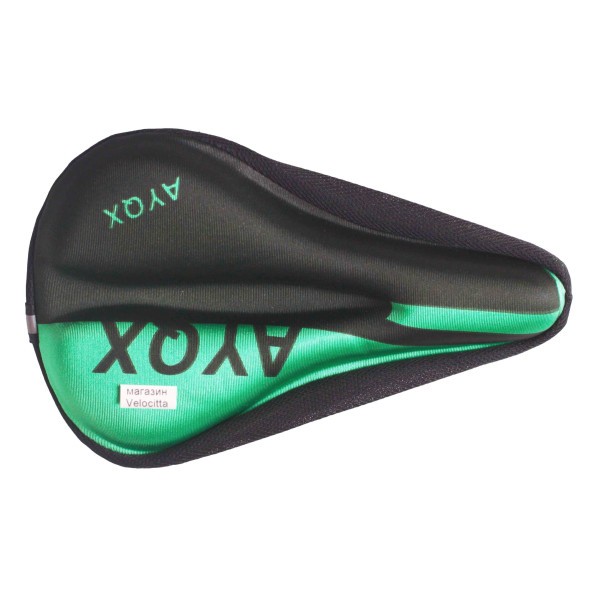 Накладка-чехол на седло, гелевая, 180x280 мм, зеленый