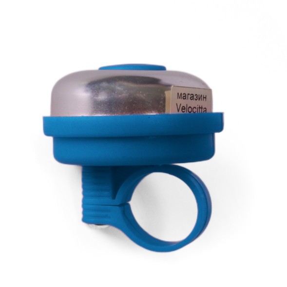 Звонок велосипедный Joy Kie 33AD-03 &amp;quot;Панцирь&amp;quot;, база пластик, синий