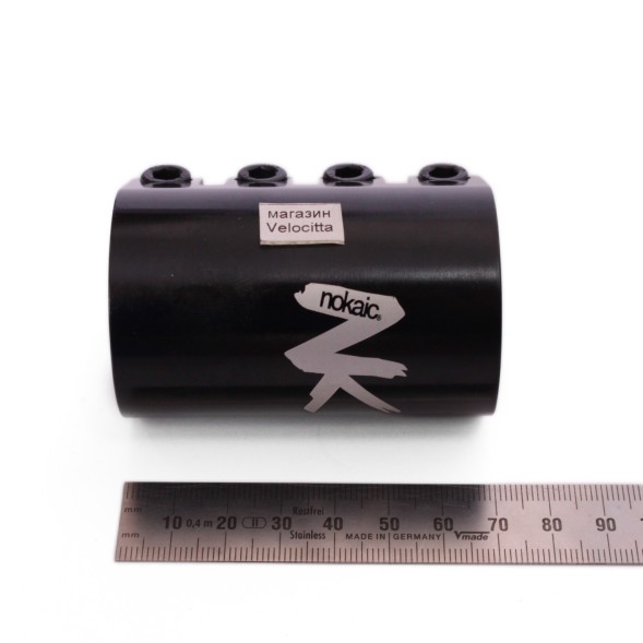 Зажим (хомут рулевой) Nokaic, 4 болта, 35 мм, чёрный