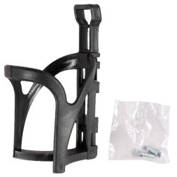 Флягодержатель H-C08, 250-750 мл, поликарбонат, на раму, чёрный