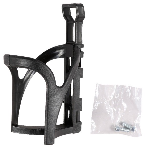 Флягодержатель H-C08, 250-750 мл, поликарбонат, на раму, чёрный