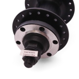 Втулка задняя WZ-A282R black, алюмин., под диск 6 болтов, под кассету 8/10 скоростей, с гайками, 36 отверстий, ось 3/8&amp;quot;х135x175 мм, торг. уп.