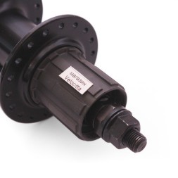 Втулка задняя WZ-A282R black, алюмин., под диск 6 болтов, под кассету 8/10 скоростей, с гайками, 36 отверстий, ось 3/8&amp;quot;х135x175 мм, торг. уп.