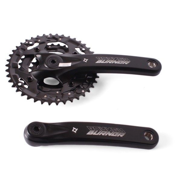 Система велосипедная Prowheel BURNER-301-N, шатун 175 мм, 42/32/22T, квадрат, с болтами, алюминий, без защиты