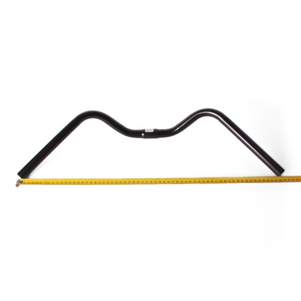 Руль для дорожных велосипедов CB-6833, 620 мм, посадка Ø 25,4 мм, подъем 80 мм, сталь, черный