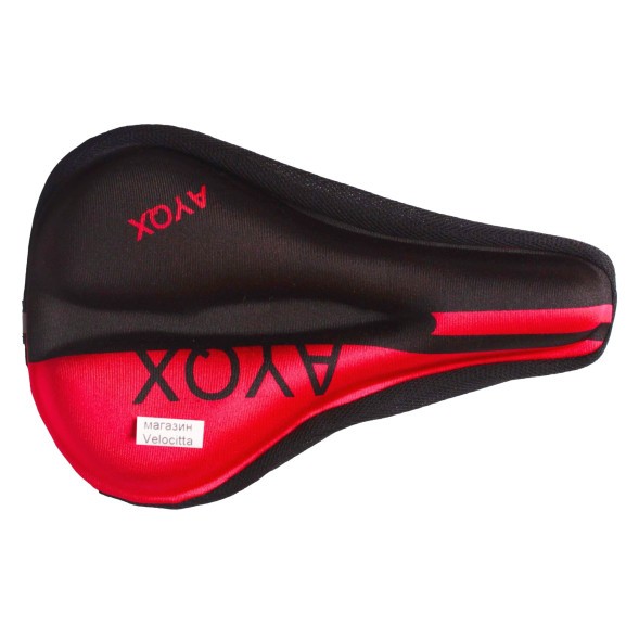 Накладка гелевая на седло, 180x280 мм, красный