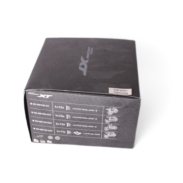 Переключатель велосипедный Shimano XT RD-M8100, задний, длинная лапка, 12 cкоростей, 10-51Т, Shadow RD+