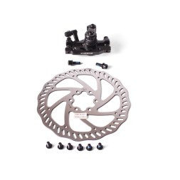 Тормозной набор Rush (Radius), дисковый, круглая колодка 140/160 мм, ротор 160 мм+суппорт+болты