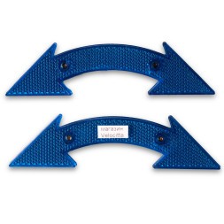 Катафот Roxter HL-R14, 120x40 мм, на спицы, стрелка, пластик, крепление винт, синий