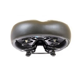 Седло велосипедное Saddle HF-AZ-5119, 270х220 мм, на пружинах, Comfort Series, черный