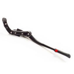 Подножка велосипедная 24-29&amp;quot; Hongsen HS-020, алюминий, телескопическая боковая, крепление на 2 пера, Black