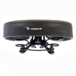 Седло велосипедное Hongfei HF-AZ-619-1, 255x190 мм, комфорт, на пружинах, черное