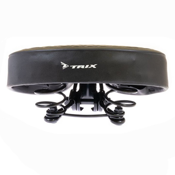 Седло велосипедное Hongfei HF-AZ-619-1, 255x190 мм, комфорт, на пружинах, черное