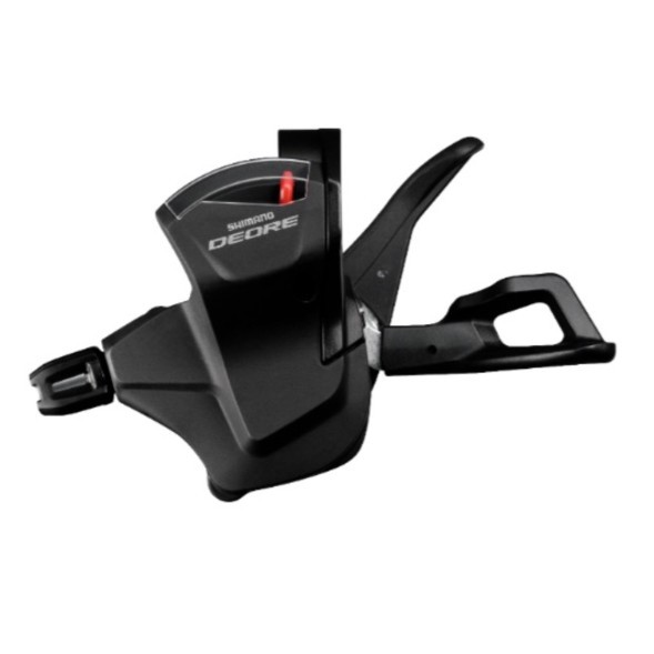 Шифтер велосипедный Shimano Deore M6000, левый, 2/3 скорости, индикатор, трос 1800 мм, Black, торг. уп.