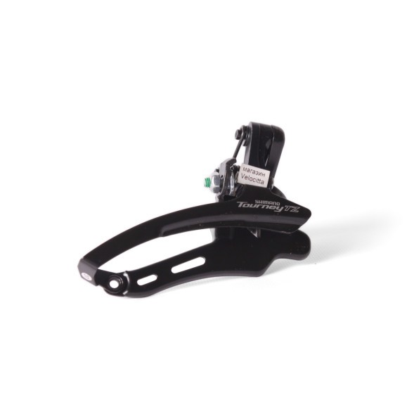 Переключатель передний для велосипеда Shimano Tourney FD-TZ510, хомут 31.8 мм, 48T, нижняя тяга, черный