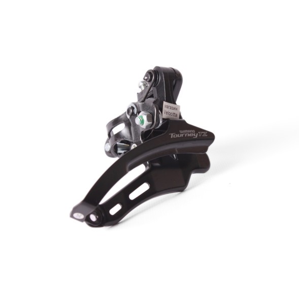 Переключатель передний для велосипеда Shimano Tourney FD-TZ510, хомут 31.8 мм, 48T, нижняя тяга, черный