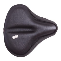 Чехол для широкого седла, 290х270 мм, гелевый, черно-серый