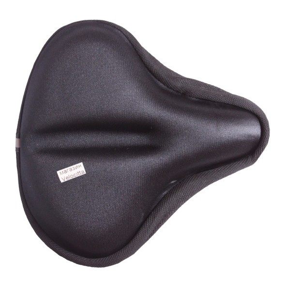 Чехол для широкого седла, 290х270 мм, гелевый, черно-серый
