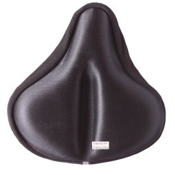 Чехол для широкого седла, 290х270 мм, гелевый, черно-серый