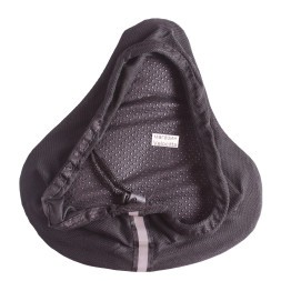 Чехол для широкого седла, 290х270 мм, гелевый, черно-серый