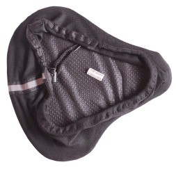 Чехол для широкого седла, 290х270 мм, гелевый, черно-серый