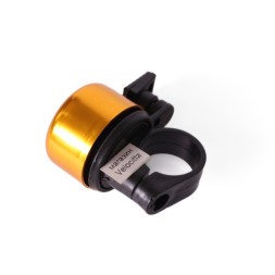 Звонок 11A-02, мини, пластик/алюминий, золотистый