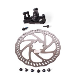 Комплект дискового тормоза Rush (Radius) 160 мм, круглая колодка 160/180 мм, (ротор+суппорт+болты)