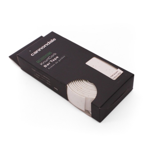 Обмотка руля Cannondale KnurlCork Bar Tape, 2000х30 мм, белый