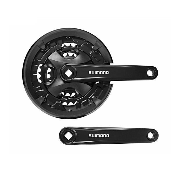 Система велосипедная Shimano Altus FC-MT101, 170 мм, 40х30х22T, алюминиевые шатуны, под квадрат, SQR, с защитой, б/уп.