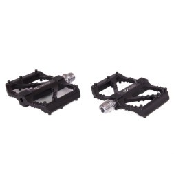 Педали алюминиевые Evolution PDEV777SBBK, Platform, 95x90 мм, резьба 9/16&amp;quot;, промподшипники, черные, Box