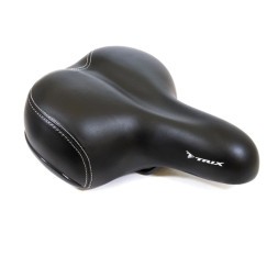 Велоседло Hongfei HF-AZ-5222-0-RBK, комфорт 255x205 мм, эластомерное, Black