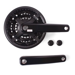 Система велосипедная Prowheel TC-CY03, шатун 175 мм, 42/32/22T, под квадрат, алюминиевый, без защиты