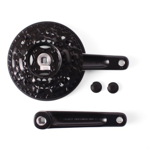 Система велосипедная Prowheel TC-CY03, шатун 175 мм, 42/32/22T, под квадрат, алюминиевый, без защиты